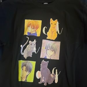 Black Fruits Basket anime tshirt